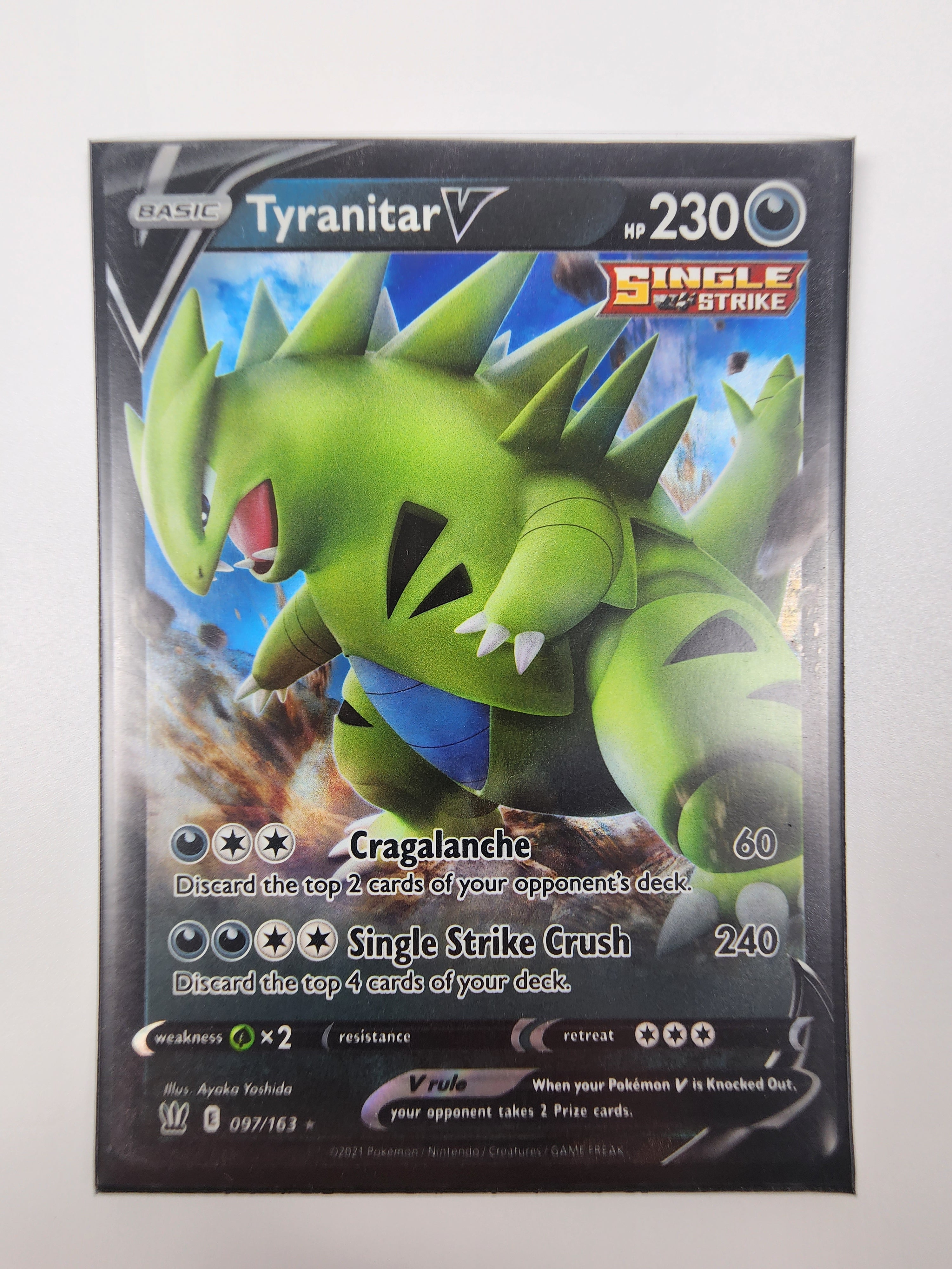 Tyranitar V 097/163 - Holo Ultra Rare - Pokemon Card