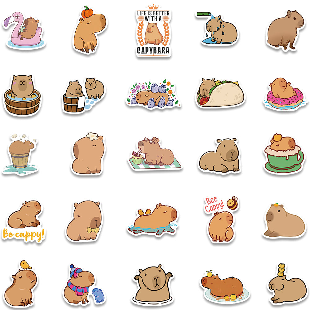 50 Cute Capybara Stickers The Plush Kingdom