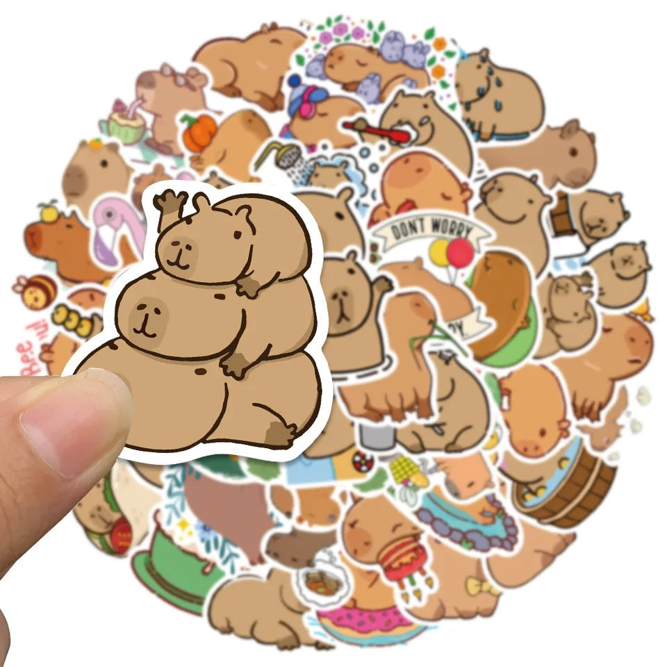 50 Cute Capybara Stickers The Plush Kingdom