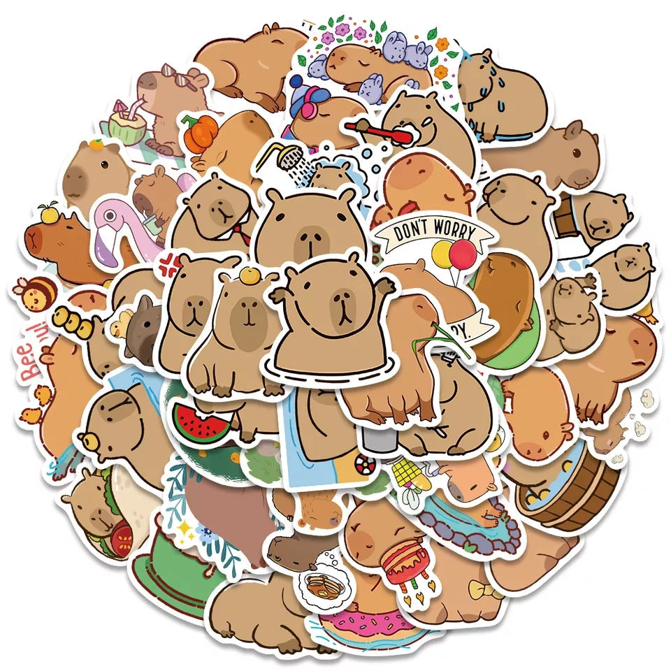 50 Cute Capybara Stickers The Plush Kingdom