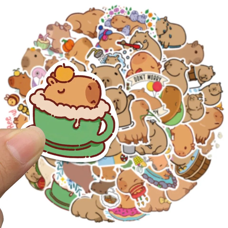 50 Cute Capybara Stickers The Plush Kingdom