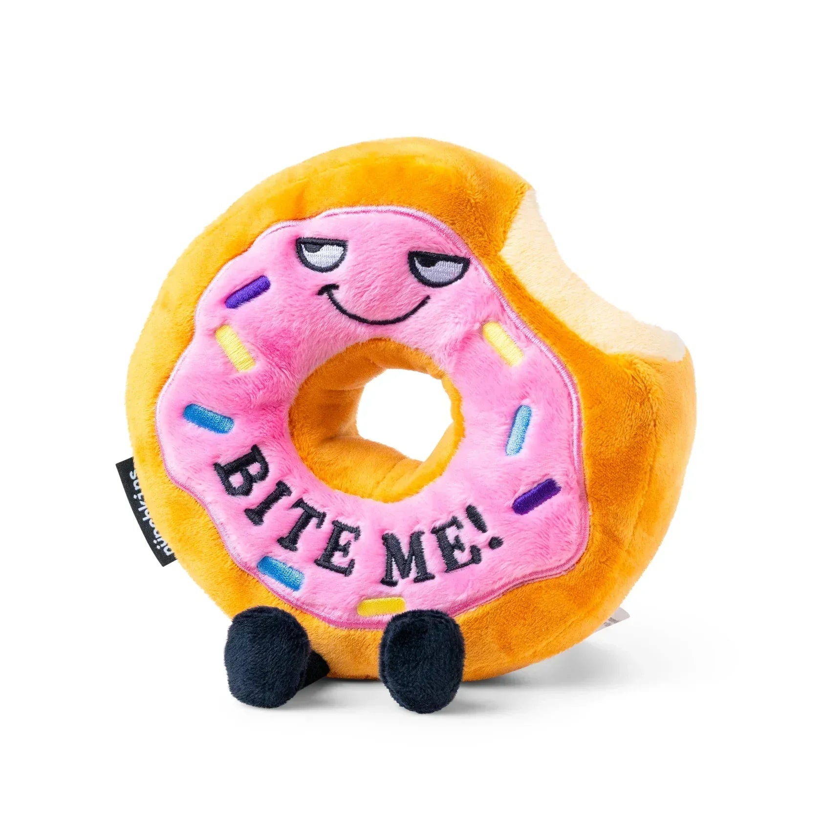 "Bite Me" Plush Donut The Plush Kingdom