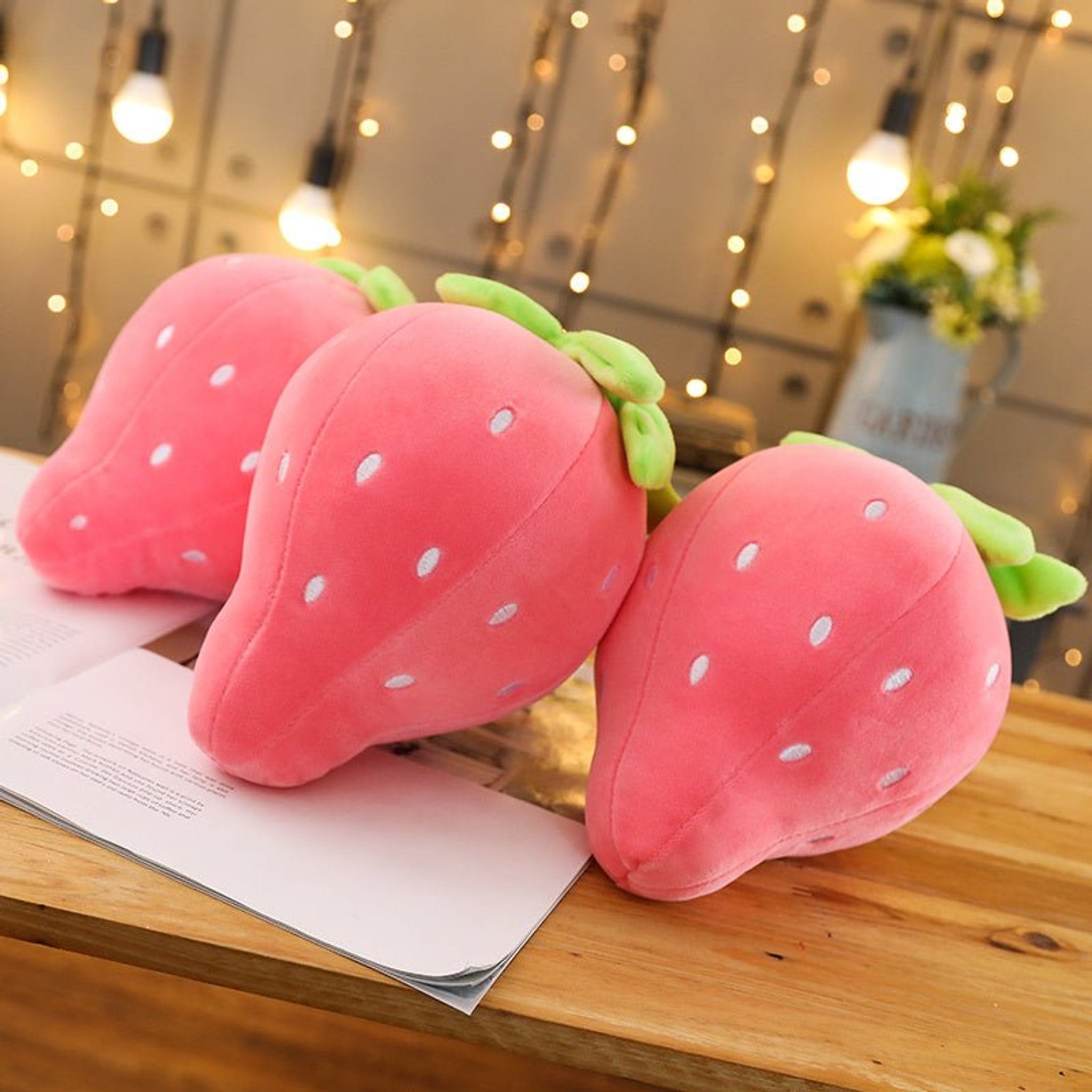 Cute Fruit Plushie Strawberry Pillow - Softest Stuffed Toy