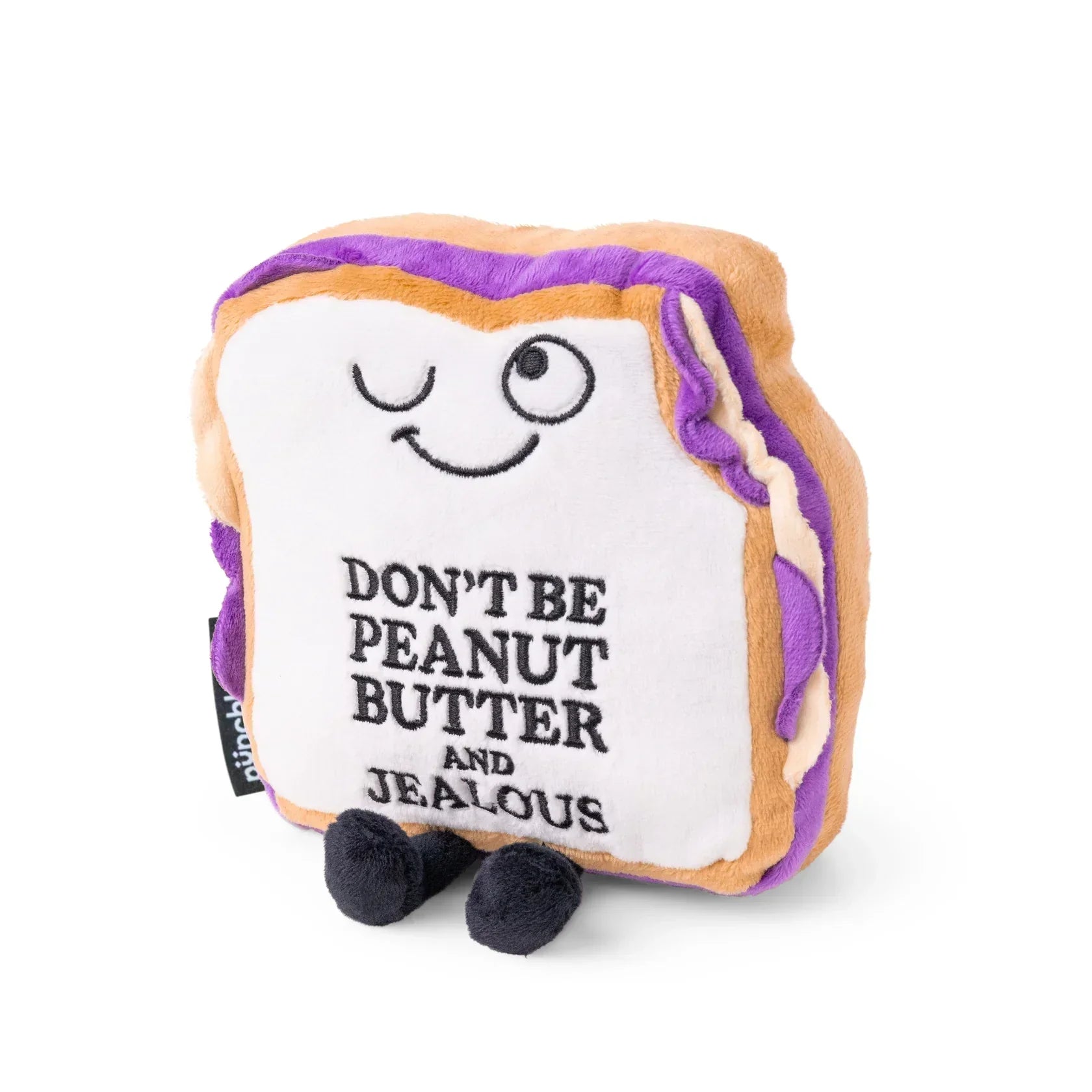 "Don't Be Peanut Butter & Jealous" Plush PB&J Sandwich The Plush Kingdom