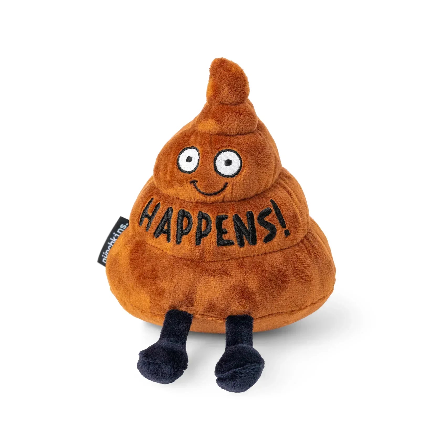 "Happens!" Plush Poop Emoji The Plush Kingdom