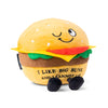 “I Like Big Buns I Cannot Lie” Plush Hamburger The Plush Kingdom