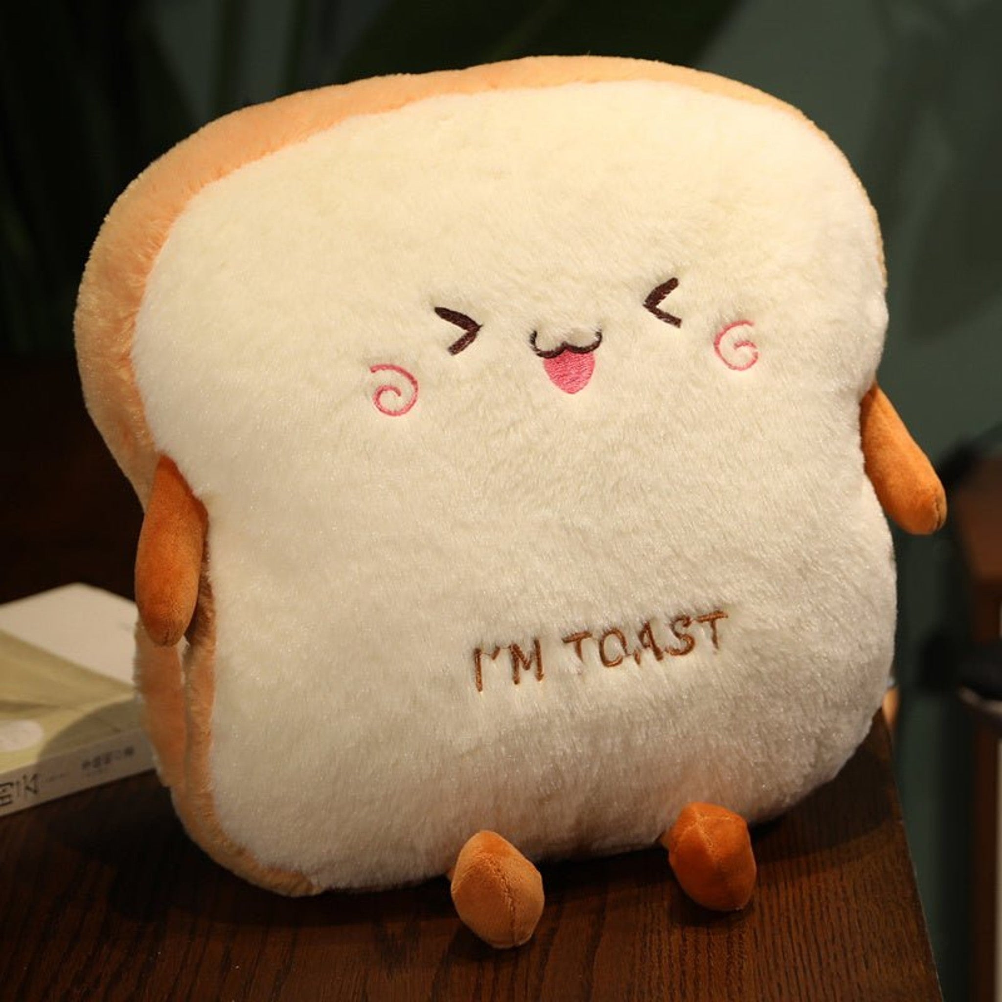 "I'm Toast" Sandwich Handwarmer Plush Toy The Plush Kingdom