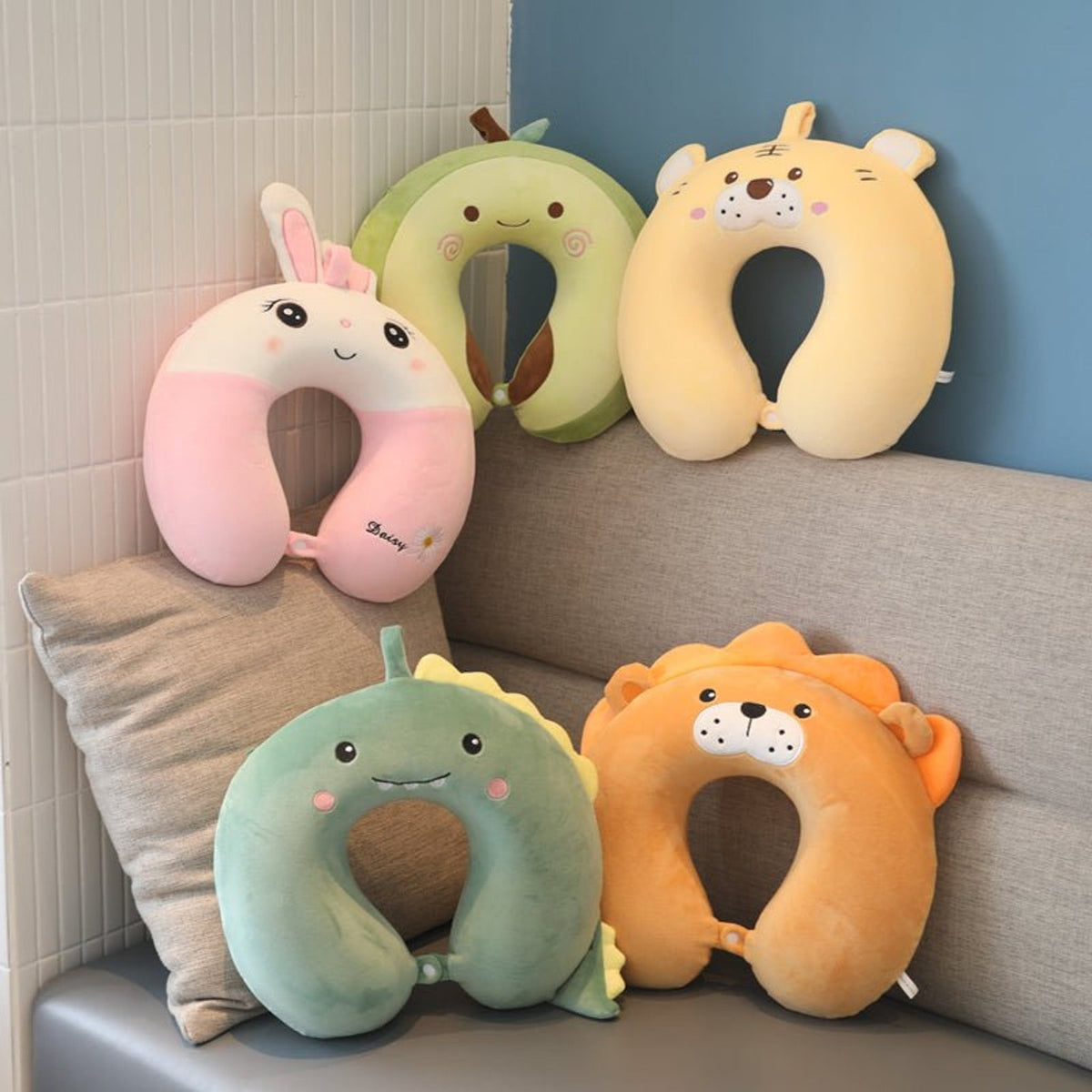 Pastel Animal Neck Pillow