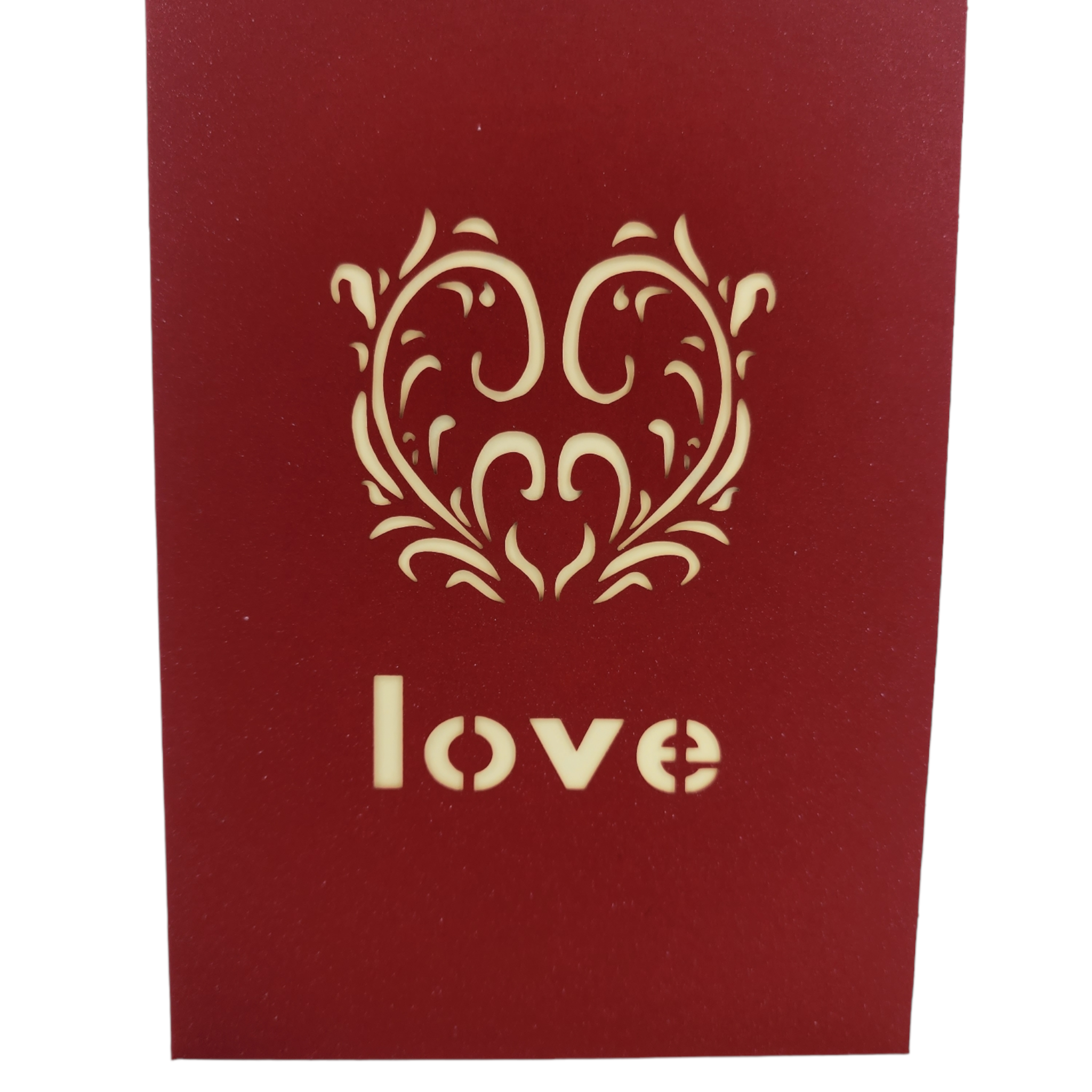 Elegant love 3d pop up greeting card