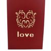 Elegant love 3d pop up greeting card