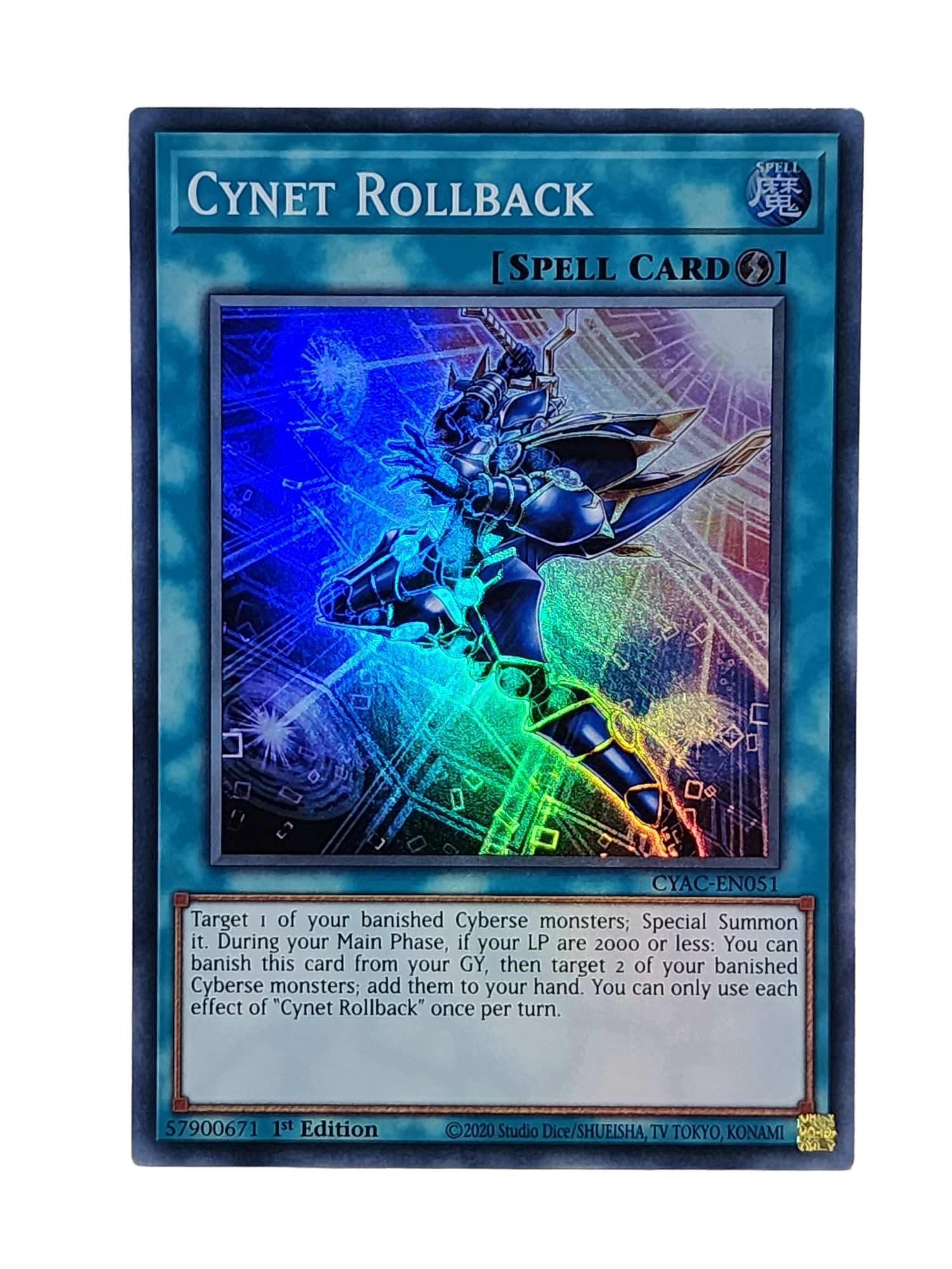 Cynet Rollback CYAC-EN051 Super Rare 1st Edition NM Yugioh