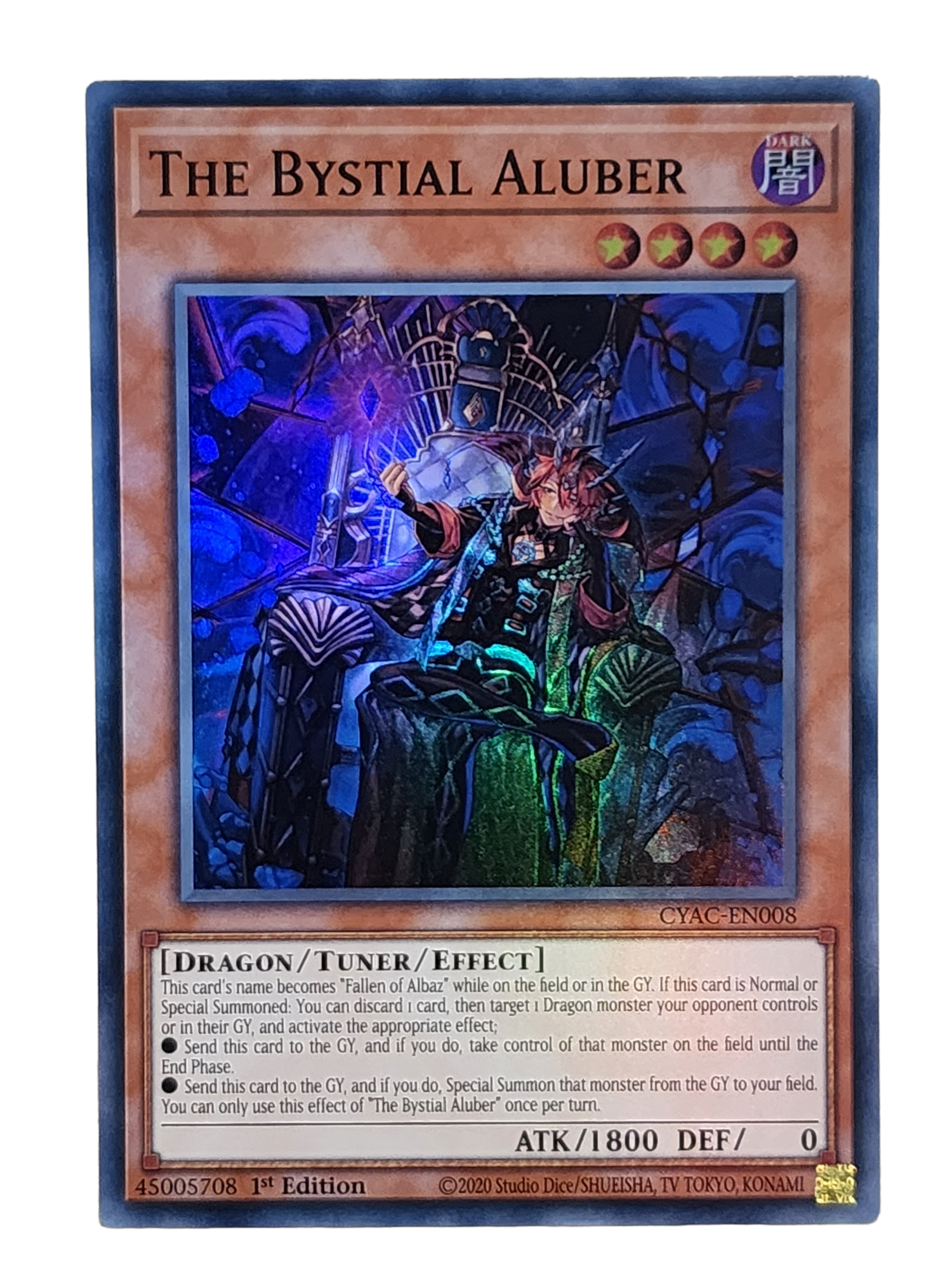 The Bystial Aluber CYAC-EN008 Super Rare Yugioh Cyberstorm Access