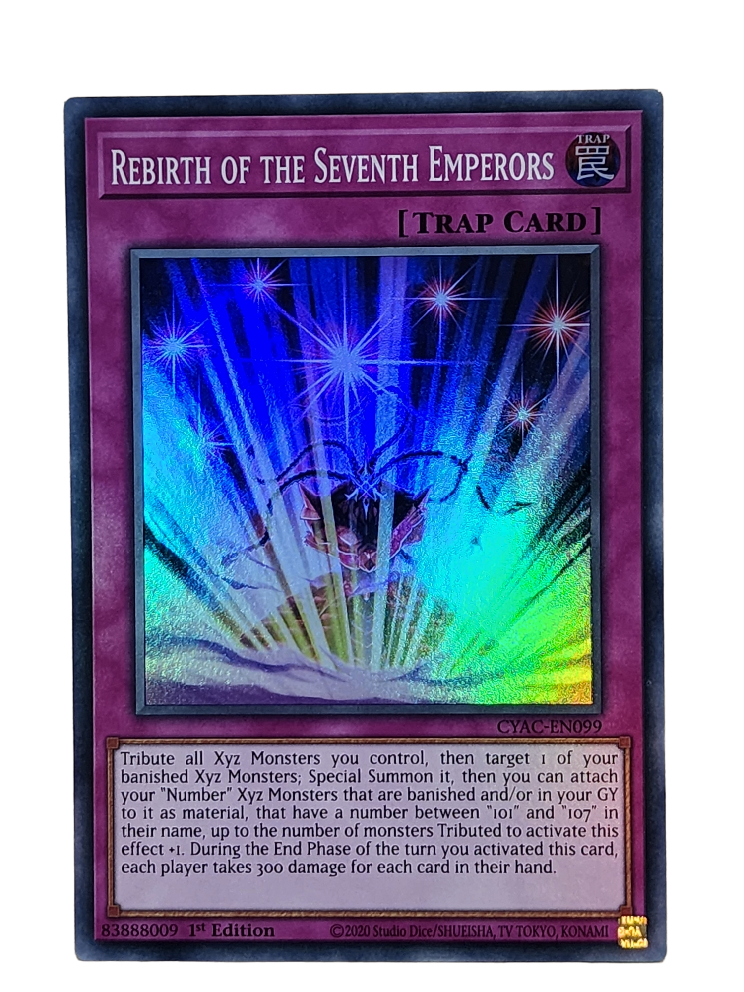 Rebirth of the Seventh Emperors CYAC-EN099 Super Rare Yugioh Cyberstorm Access