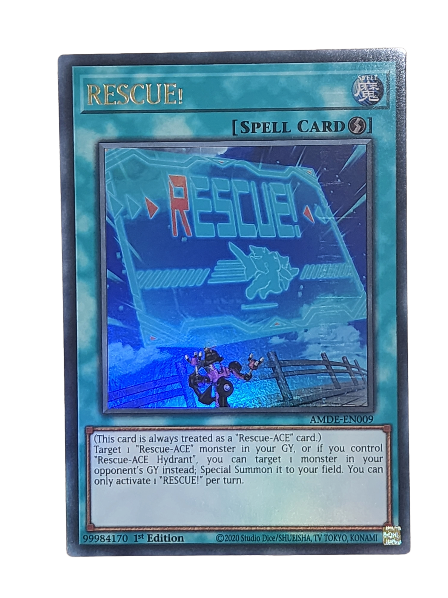 RESCUE! - AMDE-EN009 - Ultra Rare -  1st Edition -  Yugioh