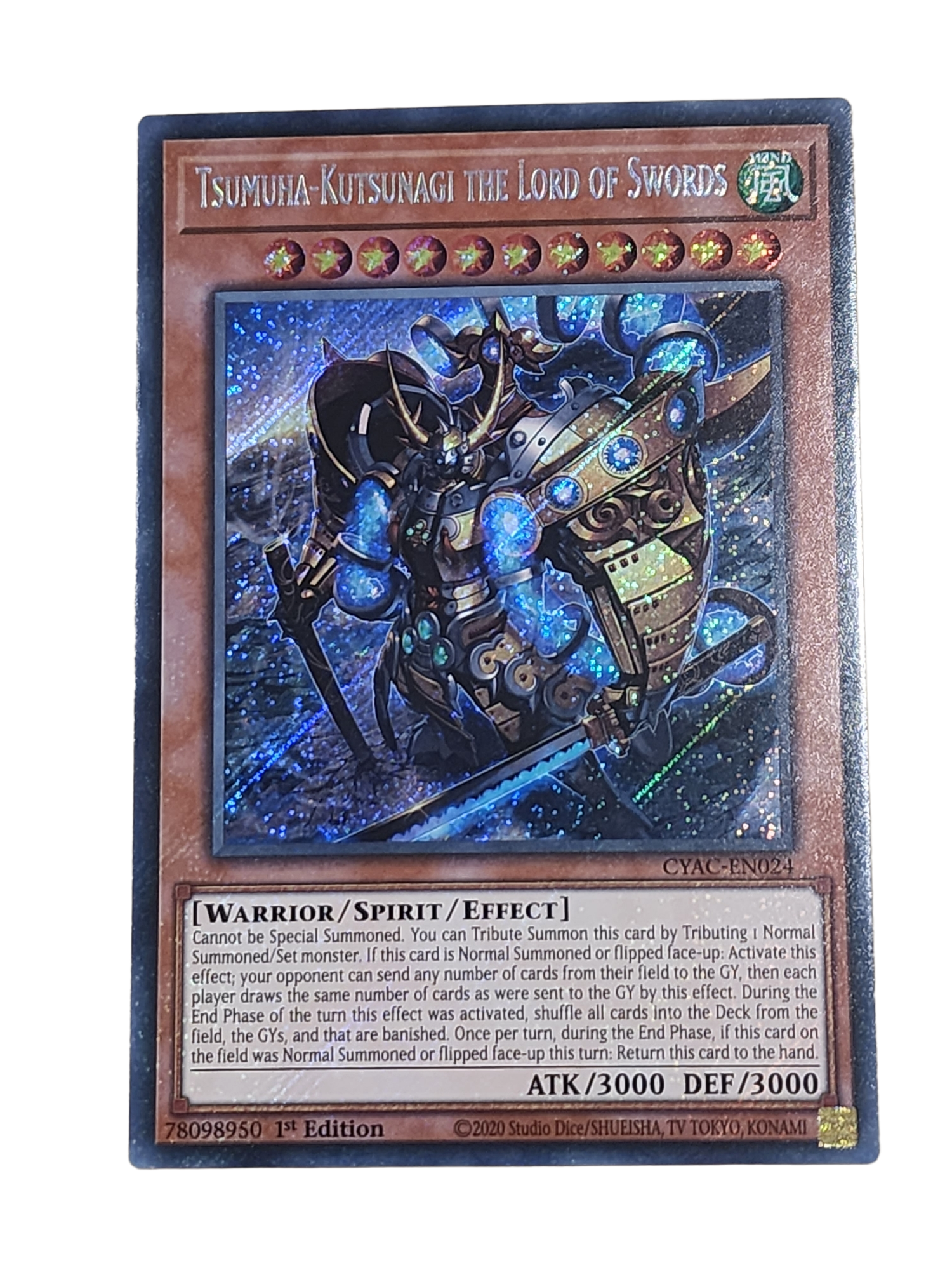 Tsumuha-Kutsunagi the Lord of Swords CYAC-EN024 Secret Yugioh Cyberstorm Access