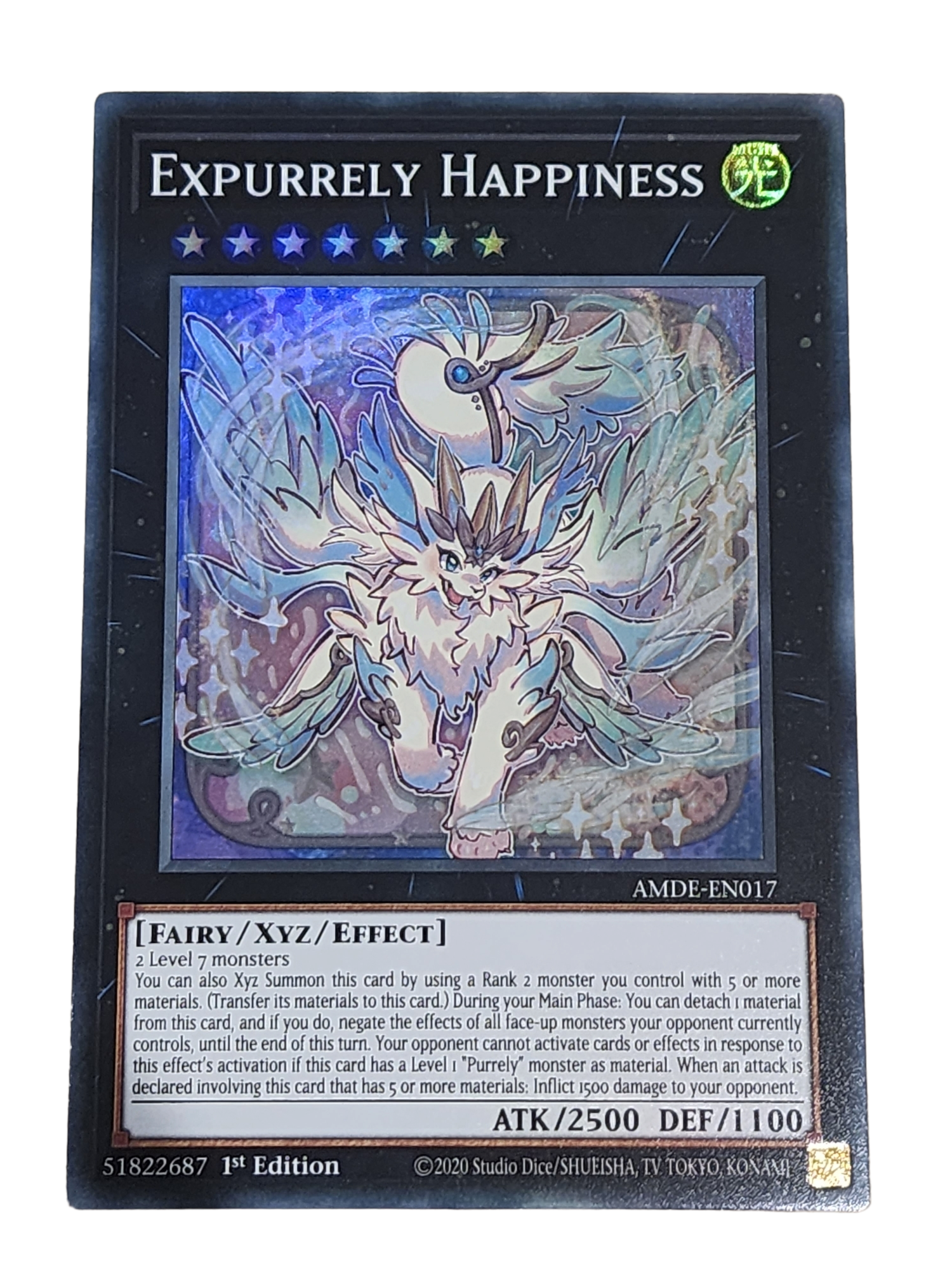 Expurrely Happiness - AMDE-EN017 - Super Rare 1st Edition Yugioh