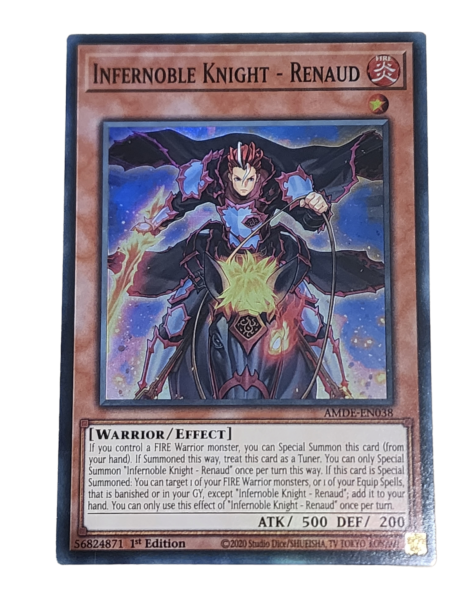 Infernoble Knight - Renaud AMDE-EN038 Super Rare NM Yugioh