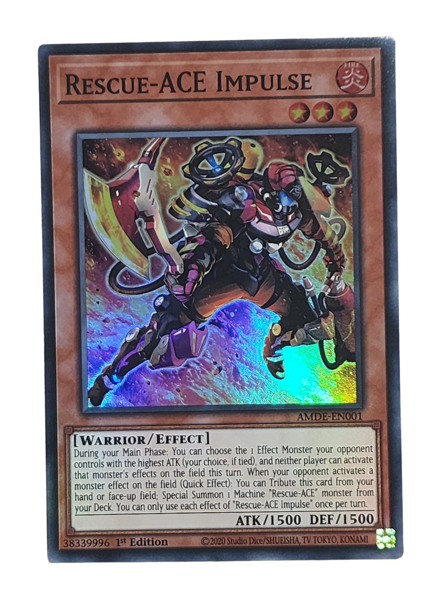 Rescue-ACE Impulse - AMDE-EN001 - Super Rare 1st Edition Yugioh