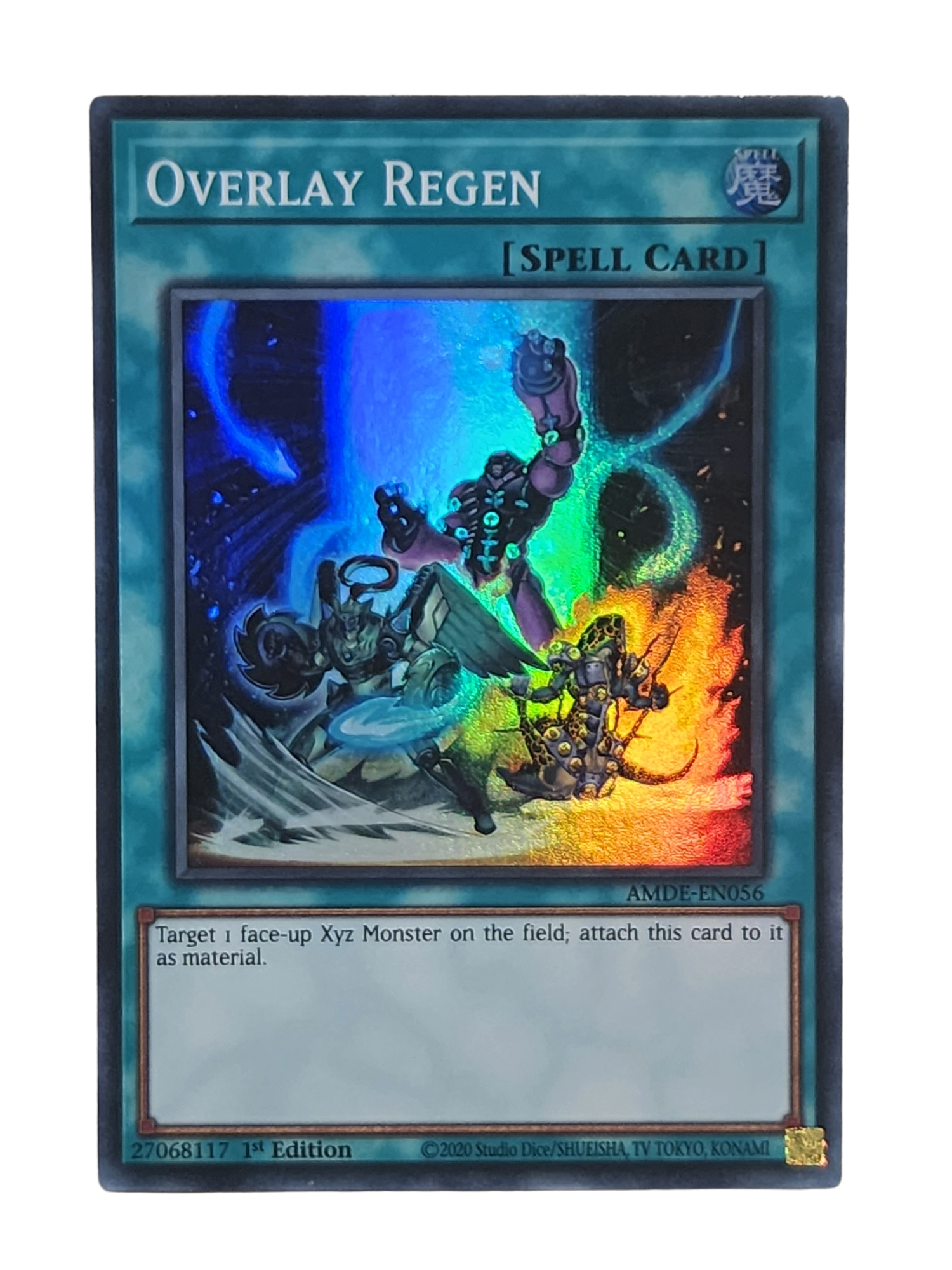 Overlay Regen - AMDE-EN056 - Super Rare 1st Edition NM Yugioh