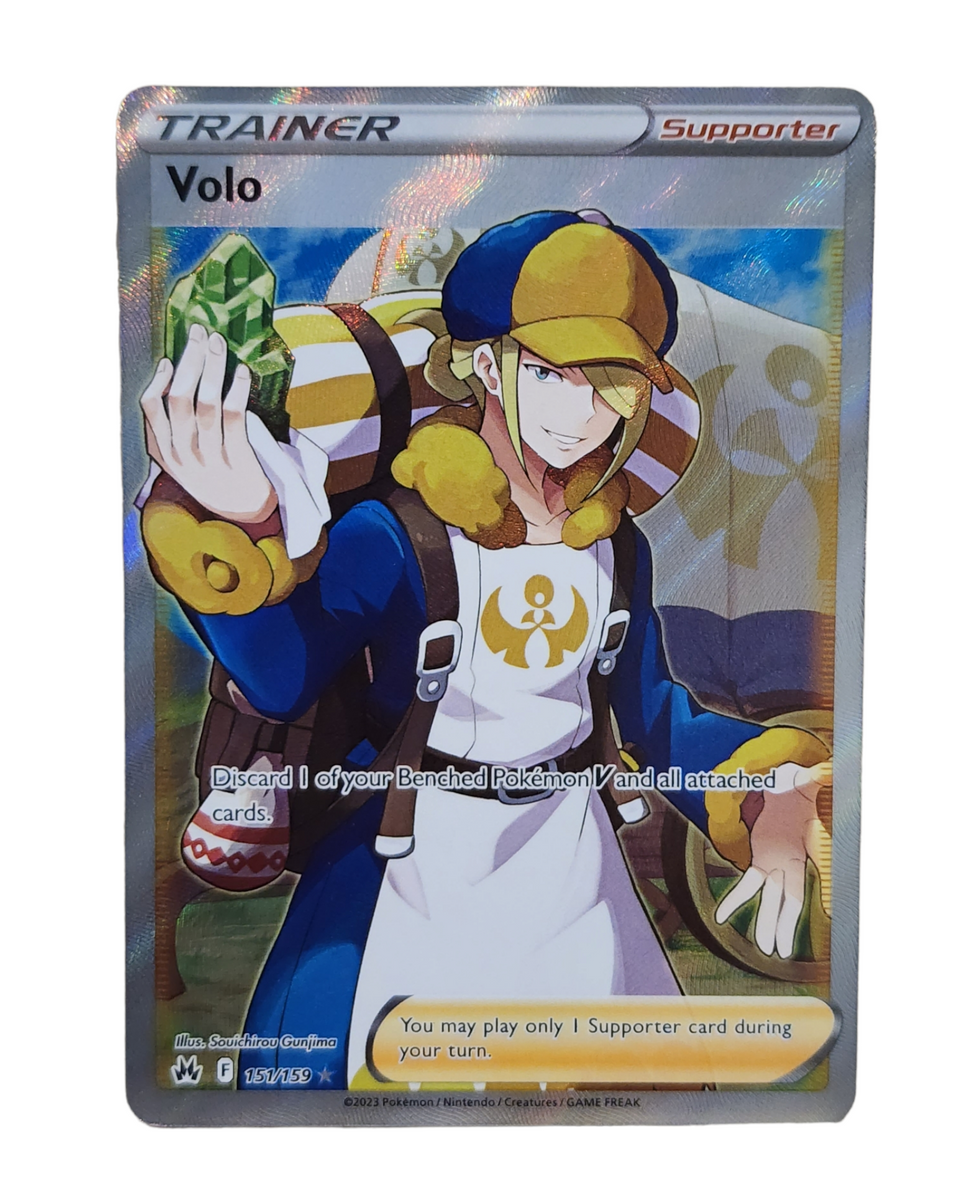 Volo 151/159 Crown Zenith Full Art Holo Rare Pokemon TCG Card