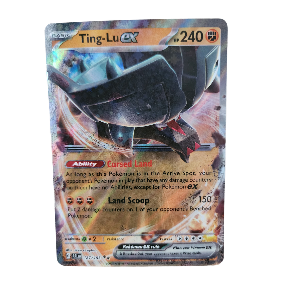 Ting-Lu ex 127/193 Ultra Rare Holo Full Art Scarlet & Violet Pokemon card