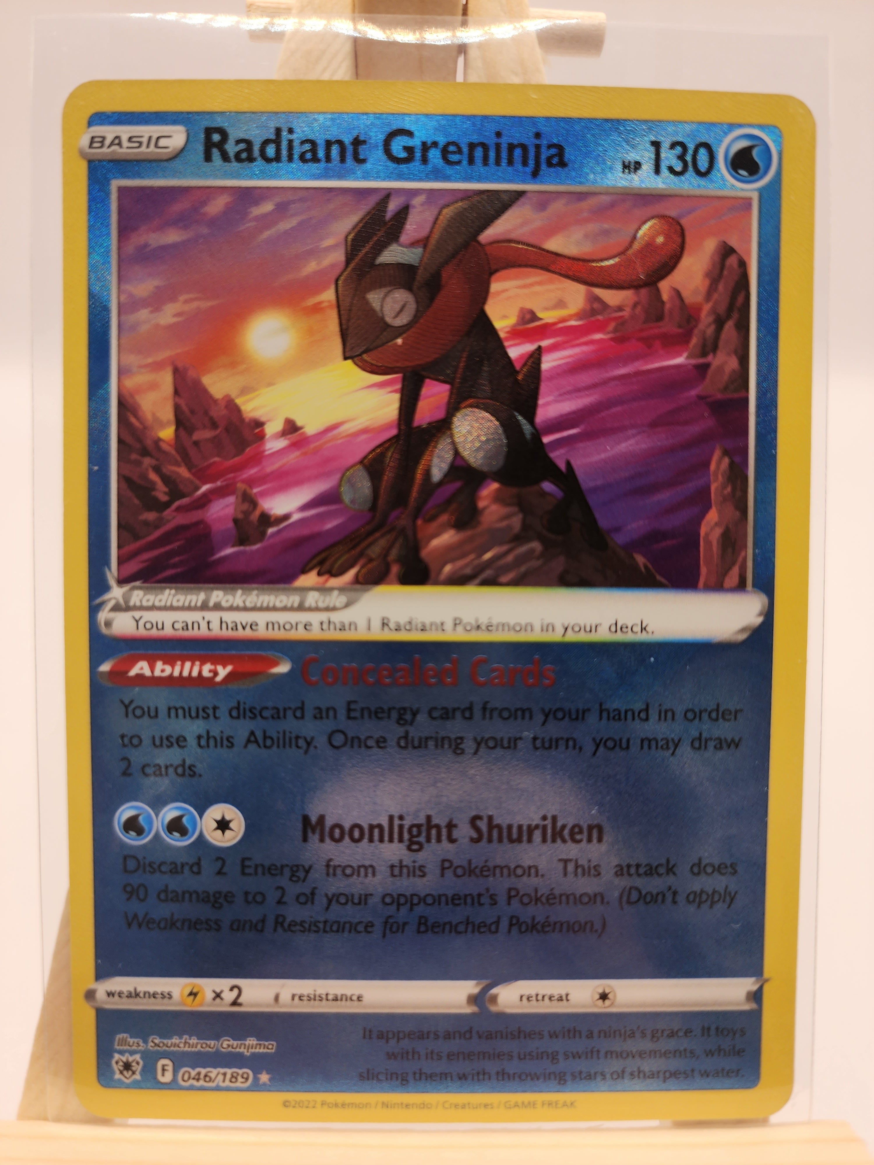 Radiant Greninja - Astral Radiance 046/189 - Holo Pokemon Card The Plush Kingdom