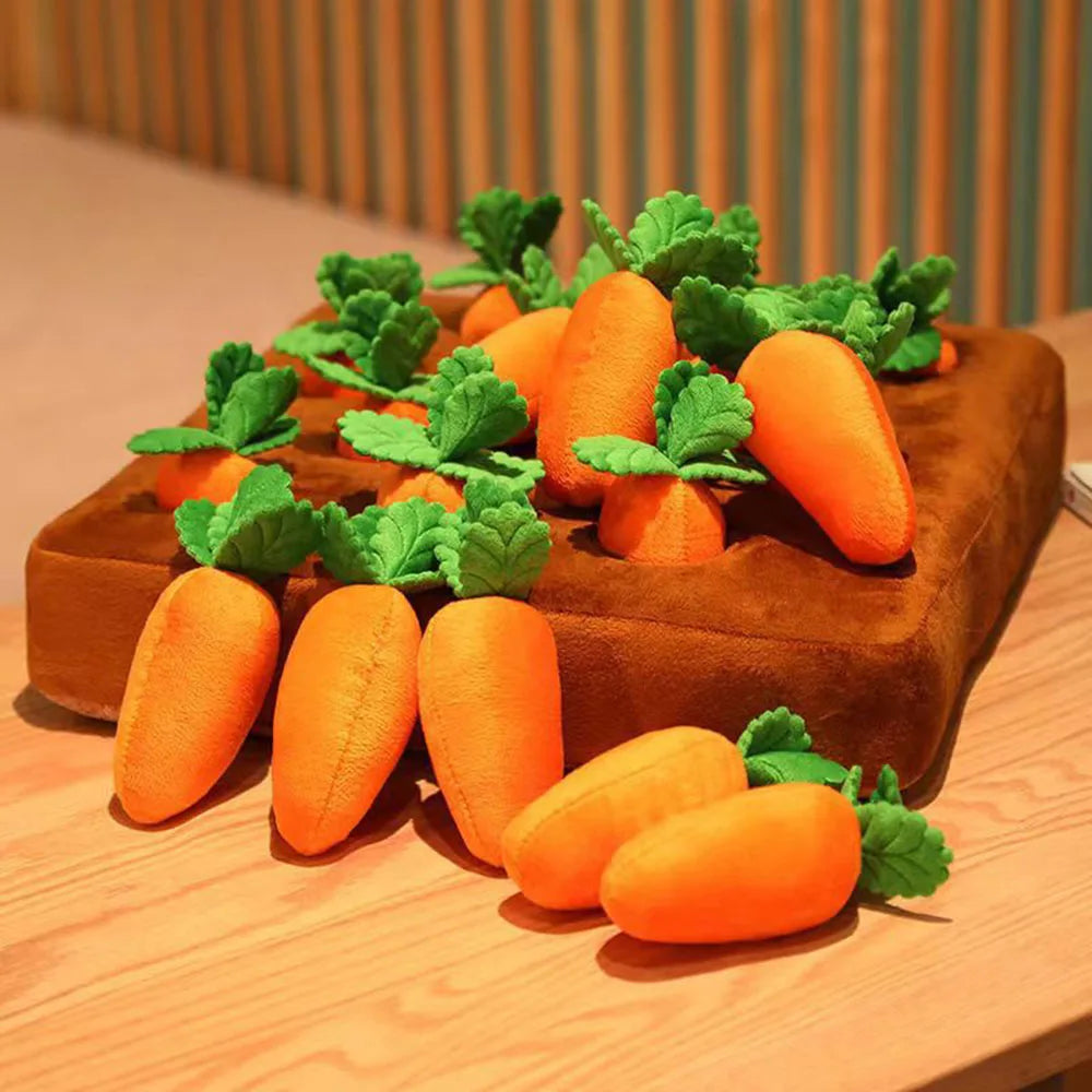 12 Plush Toy Carrots Farm For Kids and Dogs