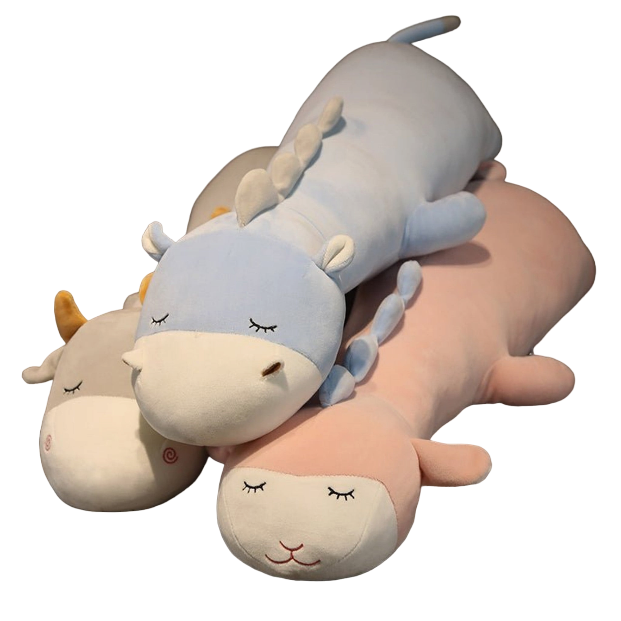 Sleeping Pastel Animal Body Pillow