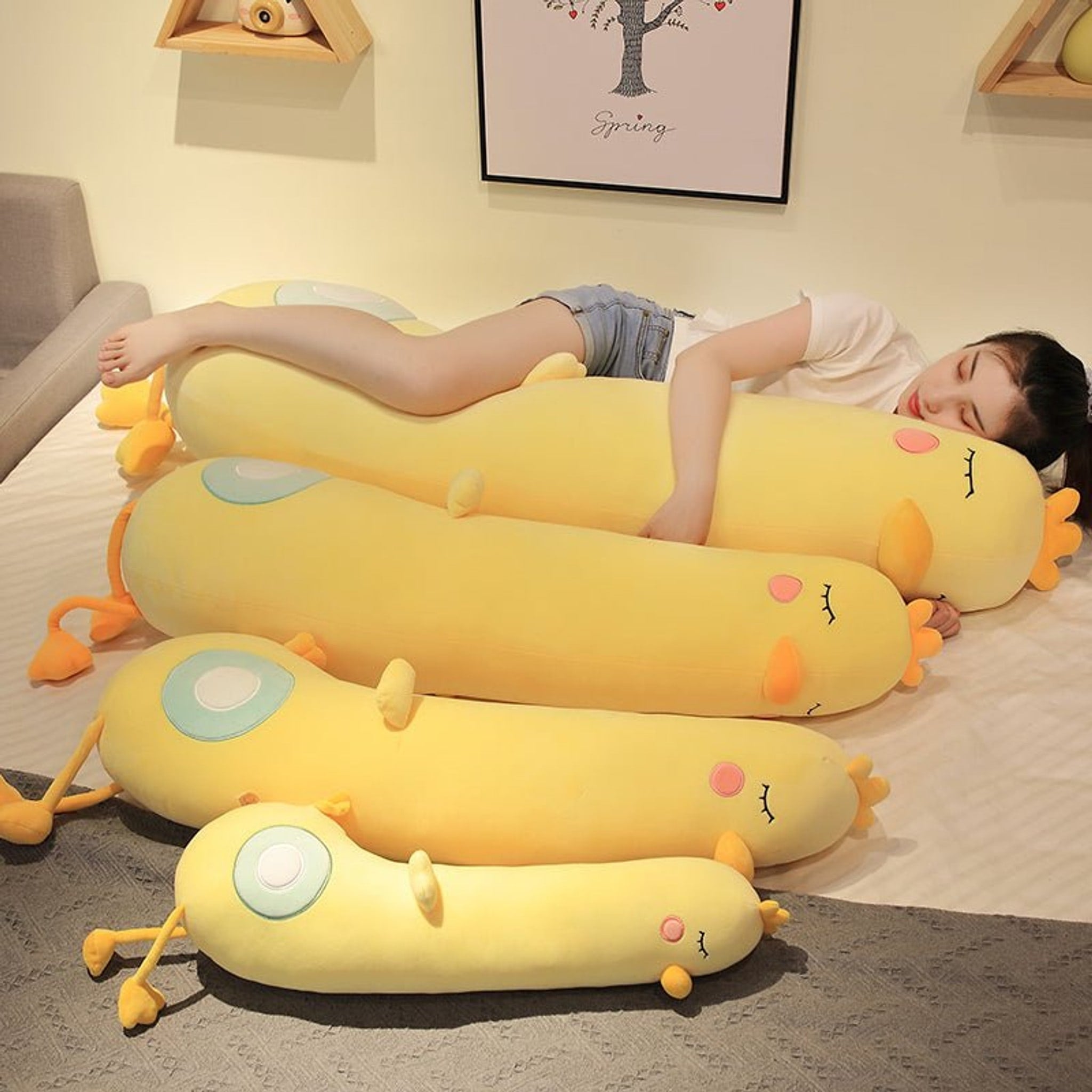 Yellow Chicken Body Pillow