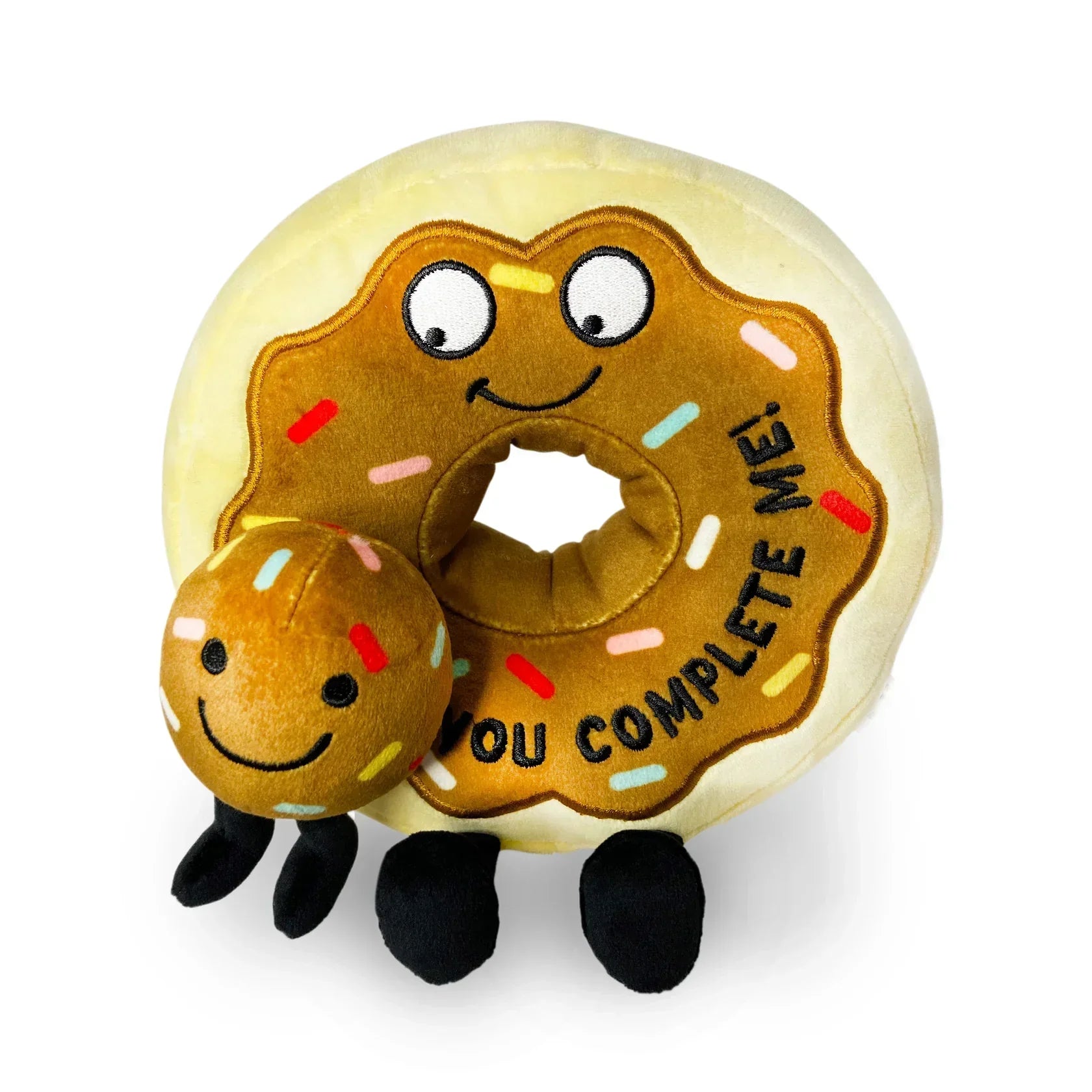 "You Complete Me" Plush Donut The Plush Kingdom