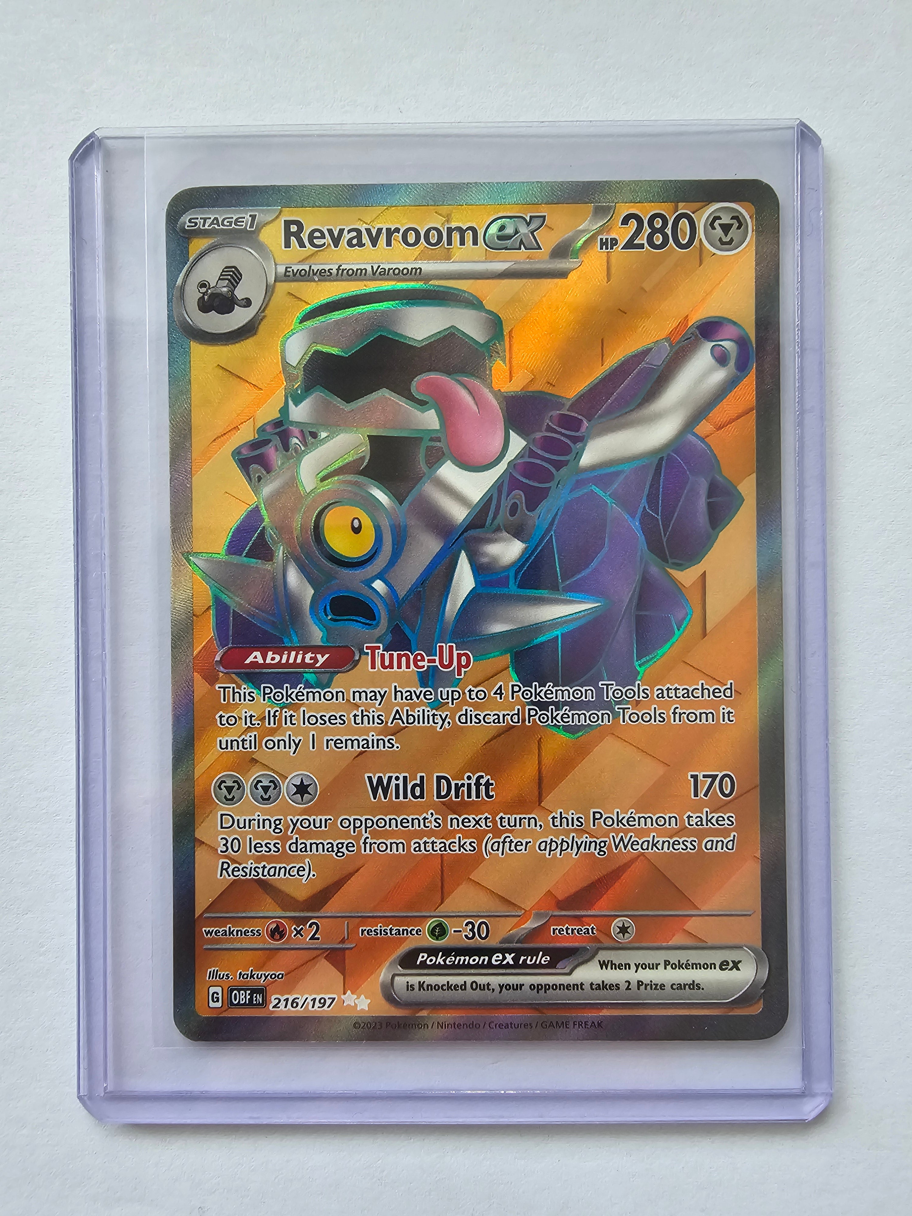 REVAVROOM EX 216/197 - Secret Rare - Obsidian Flames - Pokemon Trading Card TCG
