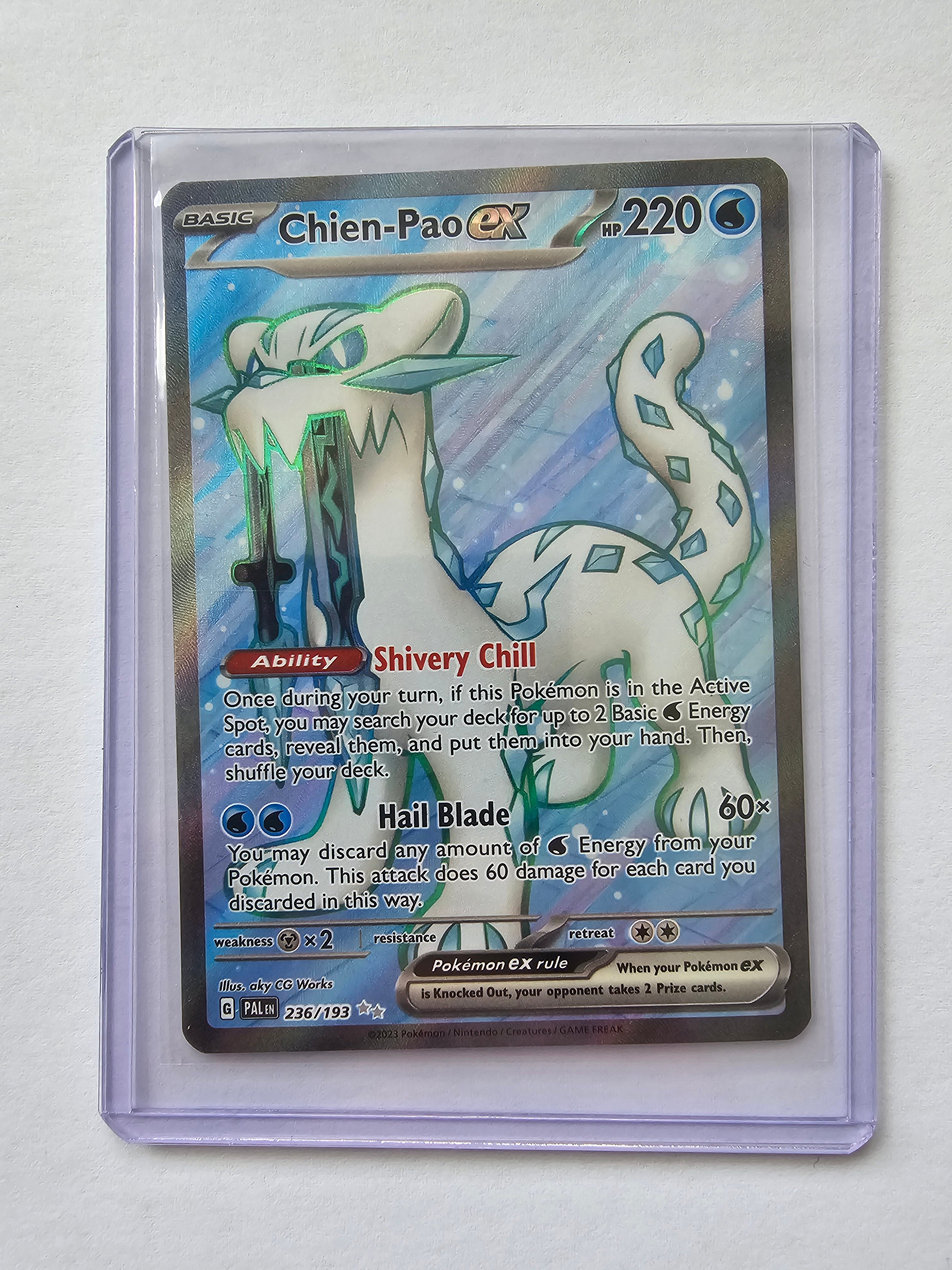 Chien-Pao Ex 236/193 Paldea Evolved Full Art Holo Rare Pokemon TCG Card