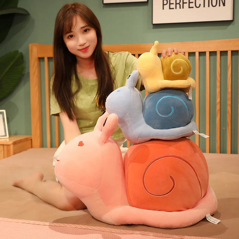 Cute Snail Plushie - Your Adorable and Soft Cuddle Buddy